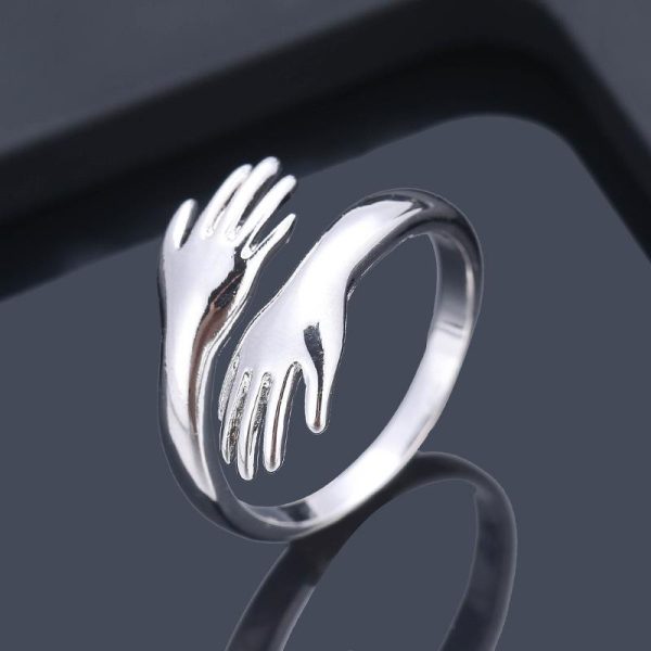 Cute Two-Hand Open Ring Exquisite Ring