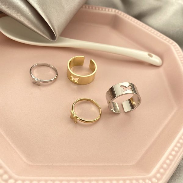 Exquisite Ring Punk Style Personality Couple Ring